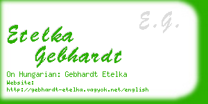 etelka gebhardt business card